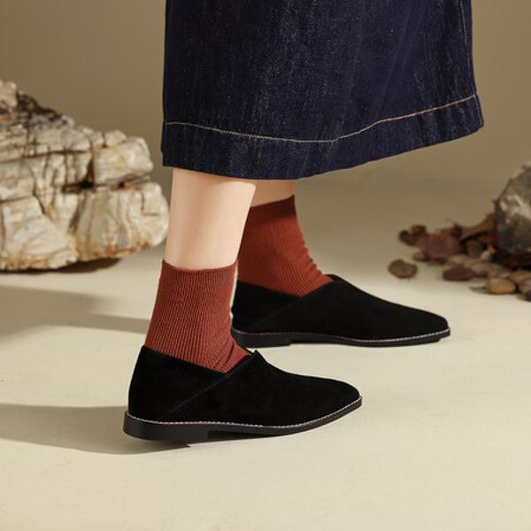 Elegant Handcrafted Leather Women's Shoes: Luxurious Quality and Artisan Craftsmanship(Edfmr809-1)