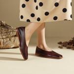 Handcrafted Luxury Leather Shoes for Elegant Women(Edfmr-8095)