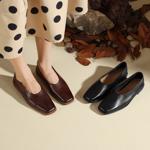 Handcrafted Luxury Leather Shoes for Elegant Women(Edfmr-8095)