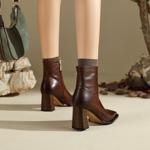 Elegant Handmade Leather Women's Shoes, Exquisite Craftsmanship(Edfmr807-1)