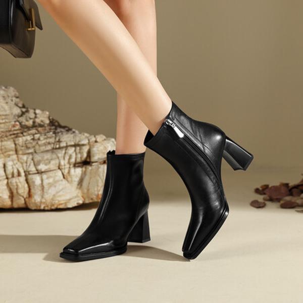 Elegant Handmade Leather Women's Shoes, Exquisite Craftsmanship(Edfmr807-1)