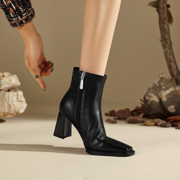 Elegant Handmade Leather Women's Shoes, Exquisite Craftsmanship(Edfmr807-1)