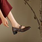 Exquisite Handcrafted Genuine Leather Women's Shoes: Luxurious Elegance(Edfmr787-1)