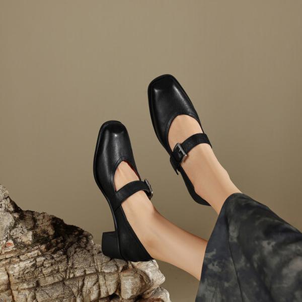 Exquisite Handcrafted Genuine Leather Women's Shoes: Luxurious Elegance(Edfmr787-1)