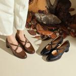 Exquisite Handcrafted Leather Women's Shoes in Luxurious Style(Edfmr7996)