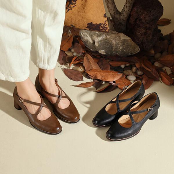 Exquisite Handcrafted Leather Women's Shoes in Luxurious Style(Edfmr7996)