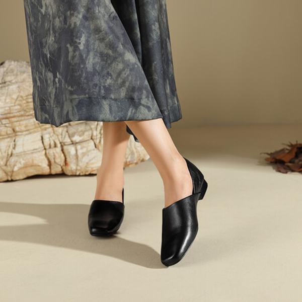 Elegantly Crafted Handmade Leather Women's Shoes(Edfmr7896)