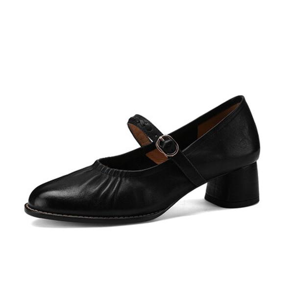 Luxurious Handcrafted Leather Women's Shoes(Edfmr7993)
