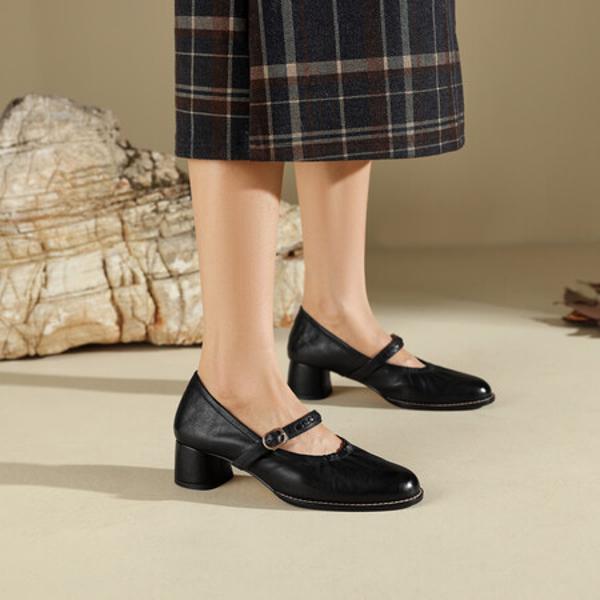 Luxurious Handcrafted Leather Women's Shoes(Edfmr7993)