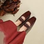 Luxurious Handcrafted Leather Women’s Shoes, Elegance Defined(Edfmr7895)