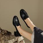 Elegant Luxury Handmade Leather Women's Shoes(Edfmr8113)