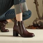 Handcrafted Luxury Leather Women's Shoes: Exquisite Quality and Elegant Design(Edfmr7979)