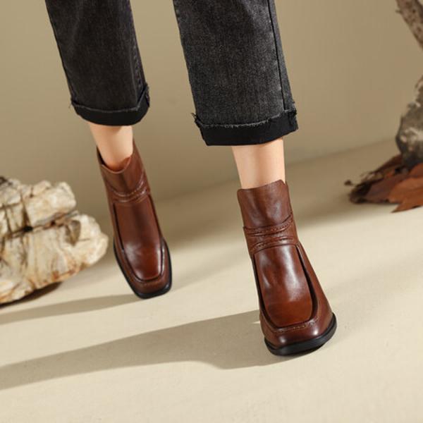 Luxurious Handcrafted Leather Women's Shoes(Edfmr7967)