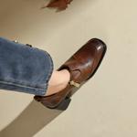 Handcrafted Luxury Leather Women's Shoes: Elegance Through Artisanal Craftsmanship(Edfmr8203)