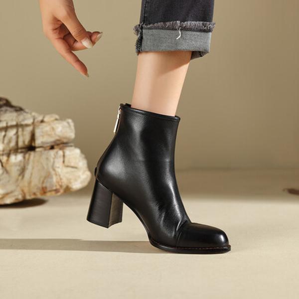 Handcrafted Luxury Leather Women's Shoes: Elegance in Every Stitch(Edfmr28073)