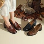 Elegant Handcrafted Leather Women’s Shoes - Luxury Craftsmanship(Edfmr7905)