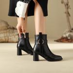 Handcrafted Leather Women's Shoes: Luxurious Elegance & Quality(Edfmr28066)