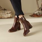 Handcrafted Leather Women's Shoes: Luxurious Elegance & Quality(Edfmr28066)