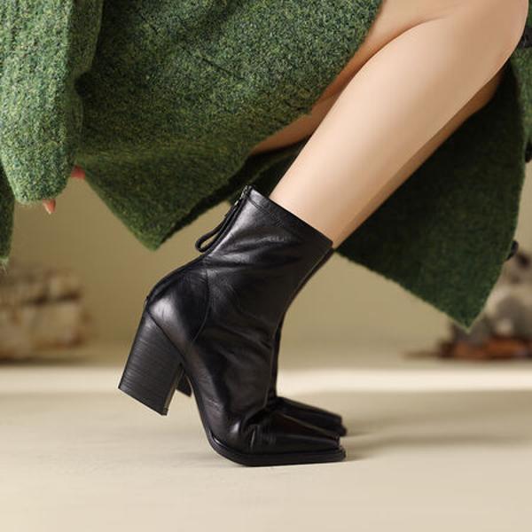 Exquisite Handmade Leather Women’s Shoes: Luxury Meets Craftsmanship(Edfmr8251)