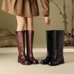 Luxury Handcrafted Leather Women's Shoes: Elegance in Every Stitch(Edfmr8165)