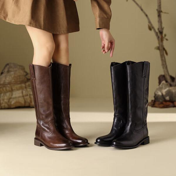 Exquisite Handmade Leather Women’s Shoes: Elegance in Craftsmanship(Edfmr8293)