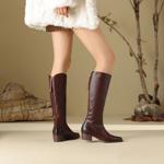 Handcrafted Luxury Genuine Leather Women's Shoes – Elegant Craftsmanship(Edfmr8351)