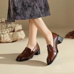 Handcrafted Luxury Leather Women's Shoes: Timeless Elegance in Every Stitch(Edfmr8211)