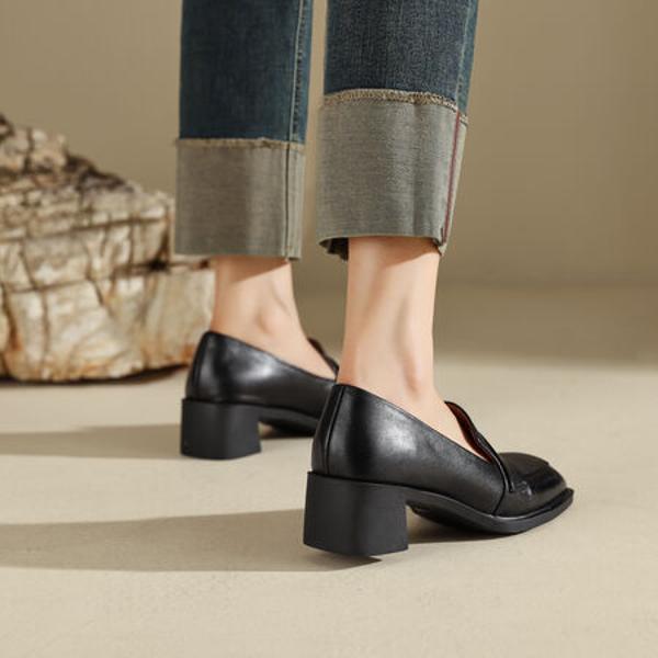 Handcrafted Luxury Leather Women's Shoes: Timeless Elegance in Every Stitch(Edfmr8211)