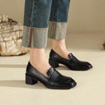 Handcrafted Luxury Leather Women's Shoes: Timeless Elegance in Every Stitch(Edfmr8211)