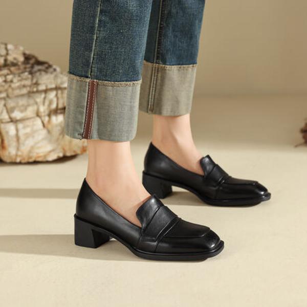 Handcrafted Luxury Leather Women's Shoes: Timeless Elegance in Every Stitch(Edfmr8211)