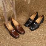 Luxurious Handcrafted Leather Women's Shoes - Exquisite Quality and Timeless Elegance(Edfmr79019)
