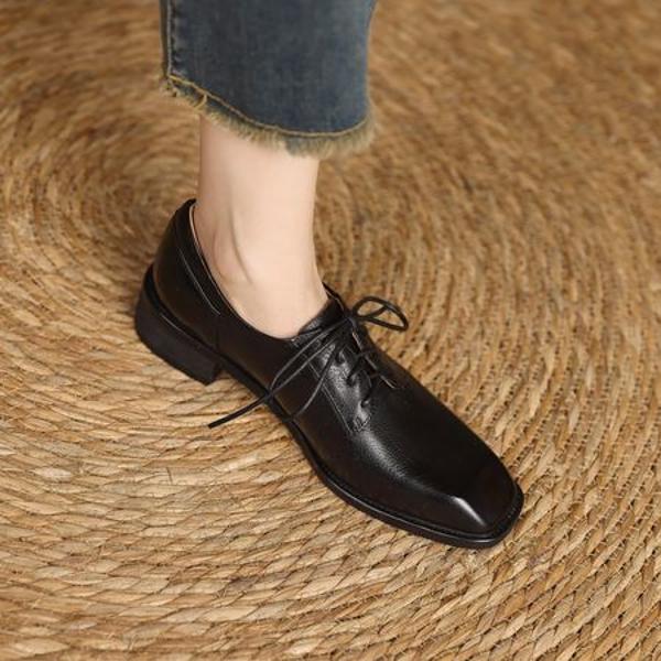 Handcrafted Genuine Leather Women's Shoes: Exquisite Quality, Timeless Elegance(Edfmr72536)