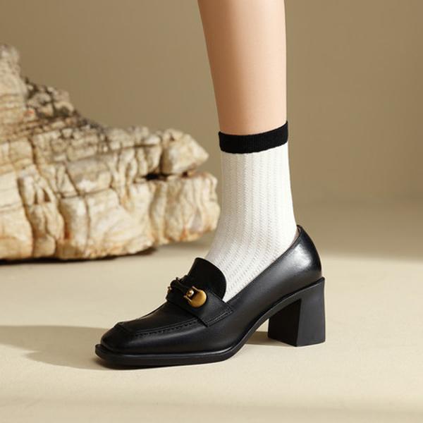 Handcrafted Genuine Leather Women's Shoes - Elegance Meets Luxury Quality(Edfmr7902)