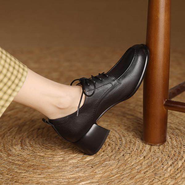 Handcrafted Leather Women's Shoes: Elegant Luxury Quality(Edfmr84933)