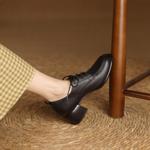 Handcrafted Leather Women's Shoes: Elegant Luxury Quality(Edfmr84933)