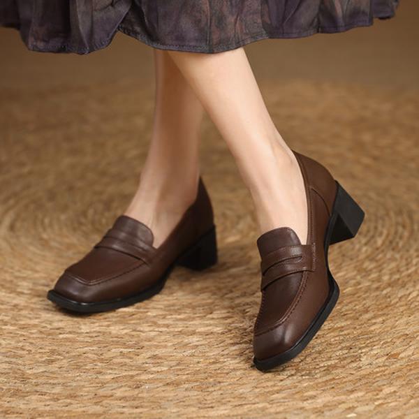 Elevate Your Elegance with Luxurious Handcrafted Leather Women's Shoes(Edfmr82150)