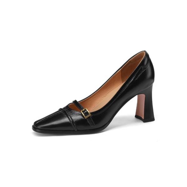 Handcrafted Luxury Leather Women's Shoes - Timeless Elegance(Edfmr61941)