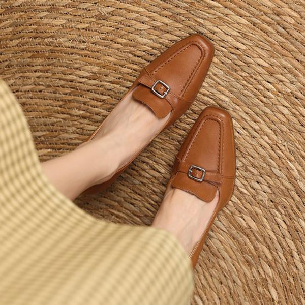 Handcrafted Leather Women's Shoes: Luxurious Elegance(Edfmr61937)