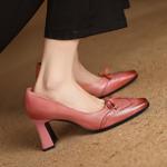 Handcrafted Luxury Leather Women's Shoes for Unmatched Elegance(Edfmr61962)