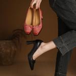 Handcrafted Luxury Leather Women's Shoes for Unmatched Elegance(Edfmr61962)