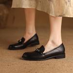 Exquisite Handcrafted Leather Women's Shoes for Elegance(Edfmr85252)