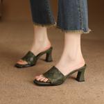 Handcrafted Genuine Leather Women's Shoes: Exquisite Craftsmanship & Elegance(Edfmr86592)