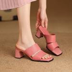Exquisite Handmade Leather Women's Shoes, Elegant Craftsmanship(Edfmr86769)