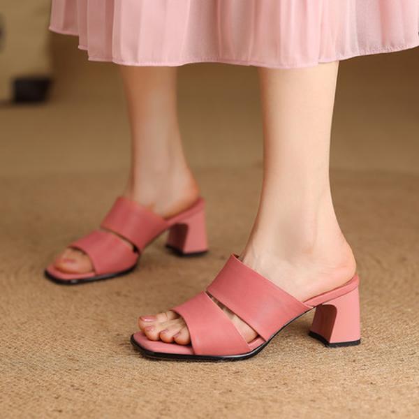 Exquisite Handmade Leather Women's Shoes, Elegant Craftsmanship(Edfmr86769)