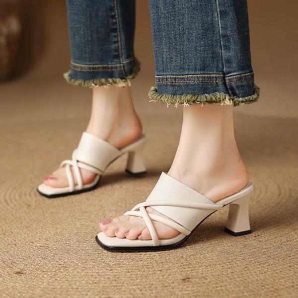 Exquisite Handmade Leather Women's Shoes for Elegant Luxury(Edfmr115)