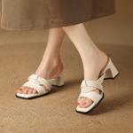 Elegant Handcrafted Real Leather Women's Shoes - A Luxurious Craftsmanship.(Edfmr108)