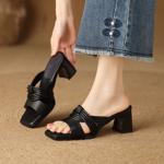 Elegant Handcrafted Real Leather Women's Shoes - A Luxurious Craftsmanship.(Edfmr108)