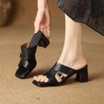 "Exquisite Handcrafted Leather Women's Shoes: Luxury, Elegance, and Quality"(Edfmr86796)