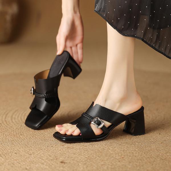 "Exquisite Handcrafted Leather Women's Shoes: Luxury, Elegance, and Quality"(Edfmr86796)