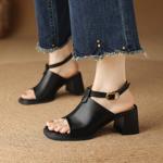 Elegantly Crafted Handmade Leather Women's Shoes: Luxury and Quality Redefined(Edfmr122)